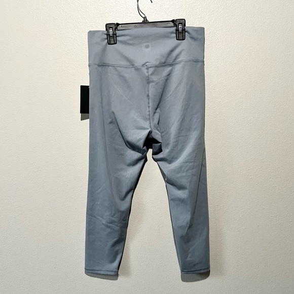 DANSKIN-NWT Light Blue Cross Waist High Rise Leggings Size L - Picture 2 of 5